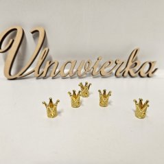 Kovová korunka na našitie / zapichnutie 10x10 mm