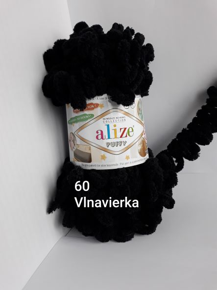 Alize Puffy 60 čierna