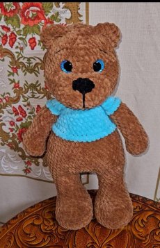 Hačkovany medved 40cm