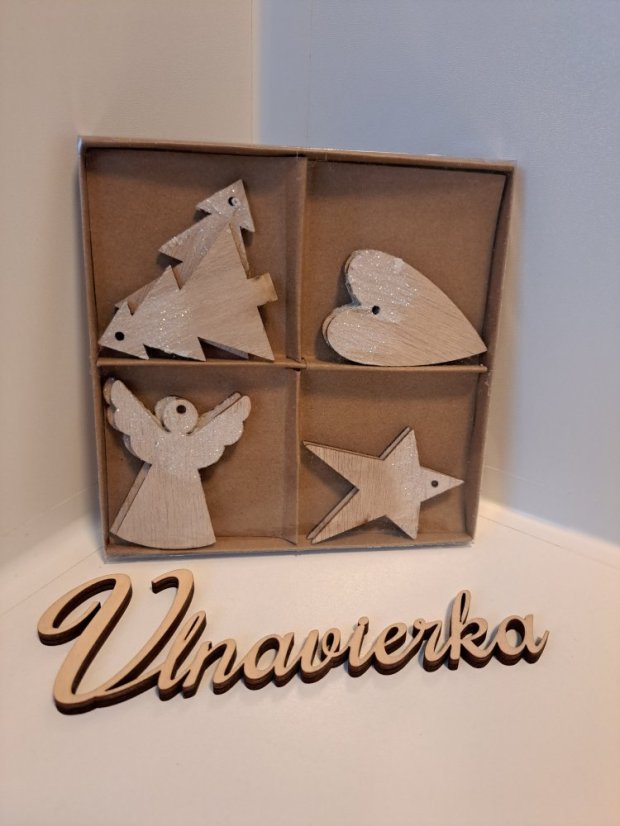 Drevená dekoracia sada