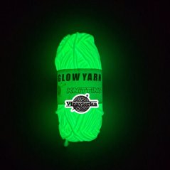 GLOW YARN příze svítící ve tmě G002 modrá