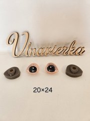 Oči s pojistkou 3D - 20*24
