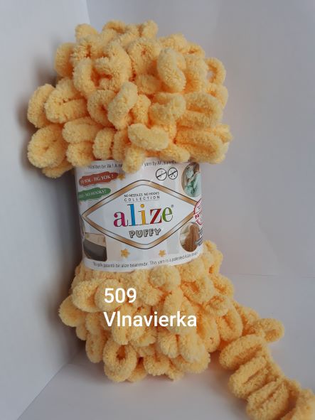 Alize Puffy 509 žluta bananová