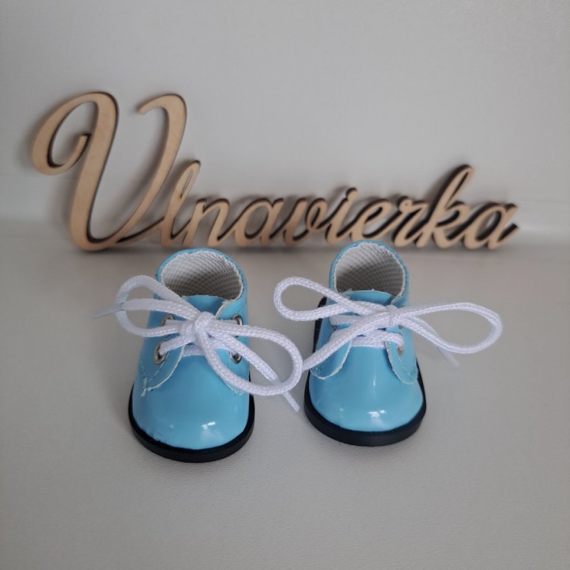Boty pro panenku a zvířátka 5,5cm modrá