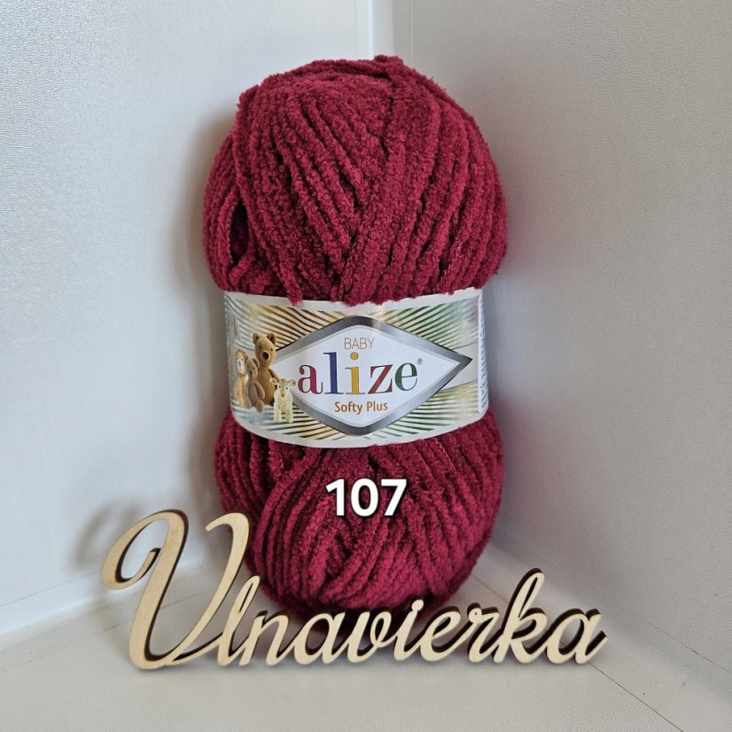 Alize softy Plus 107 bordová