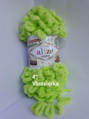 Alize Puffy 41 svetlá zelená
