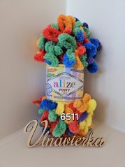 Alize Puffy Color  6511 duhová