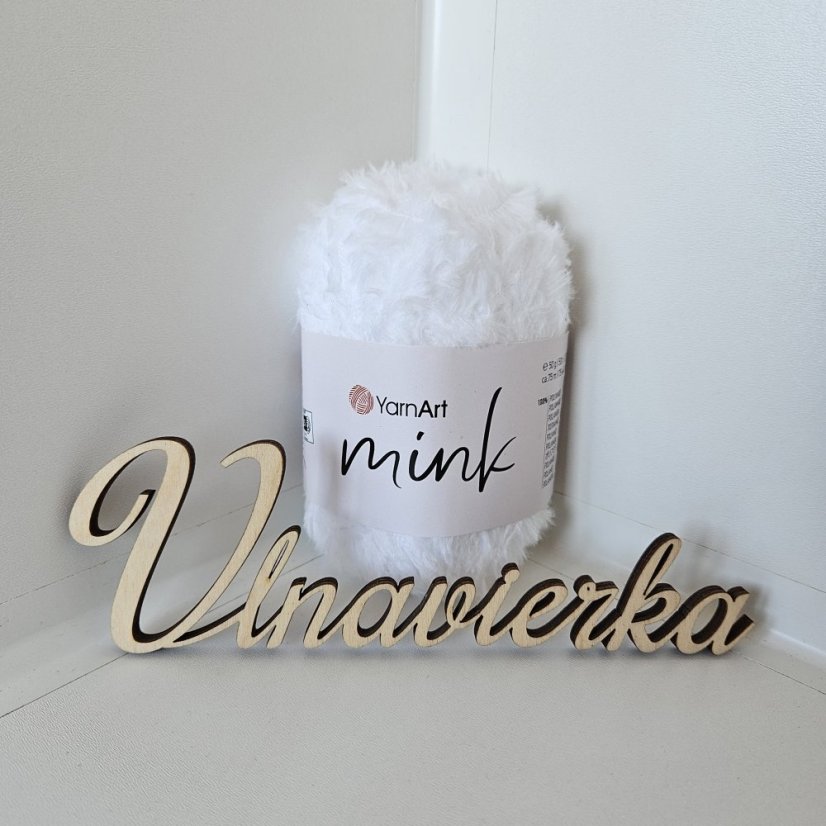 YarnArt mink 345 bielá