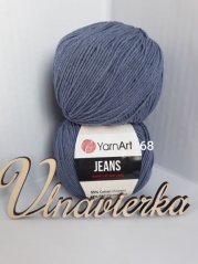 YarnArt Jeans 68 tmavá jeans
