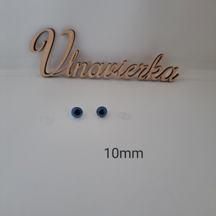 Černo modre Oči s Pojistkou 10mm