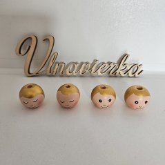 Drevené korálky s ličkom 24mm 4ks