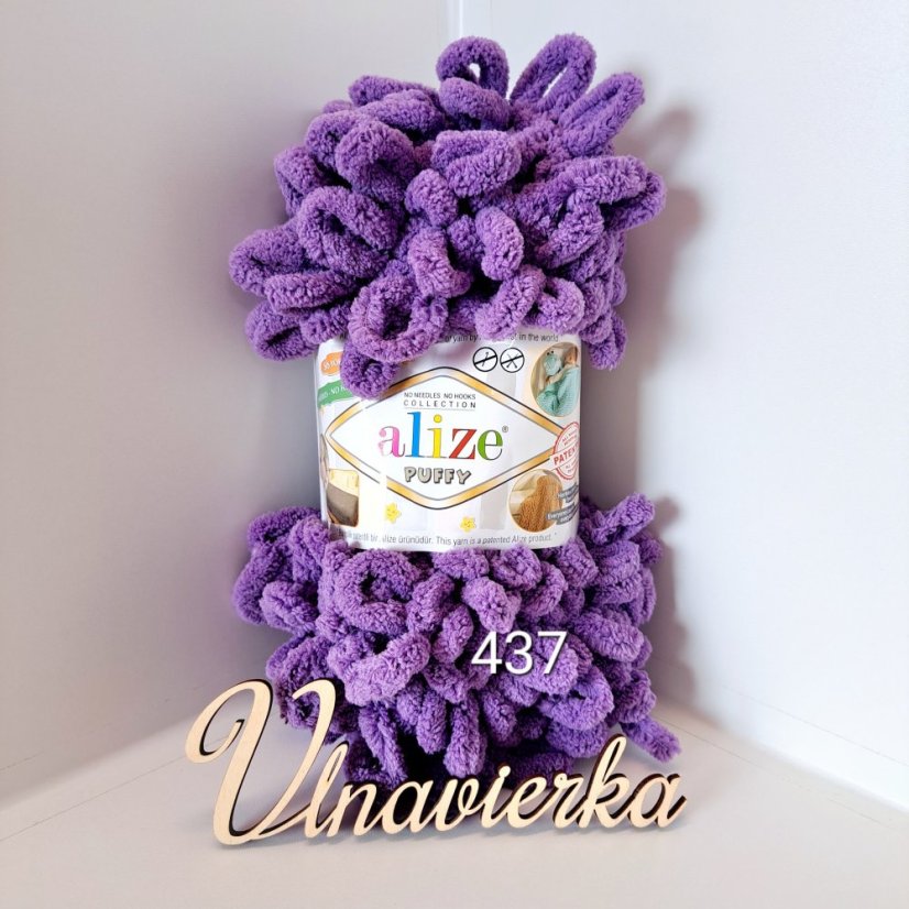 Alize Puffy  fialová 437