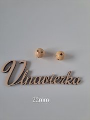 Drevené korálky s ličkom 22mm
