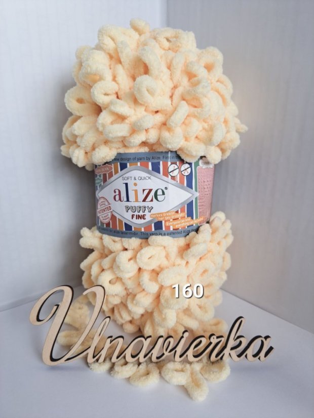 Alize Puffy Fine 160 vanilková