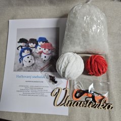 Sada na hačkovanie snehulak 12 cm