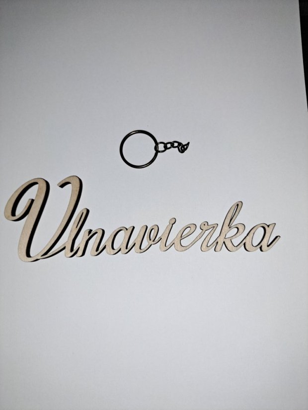 Kovový základ na kľúčenku s retiazkou   staromosaz