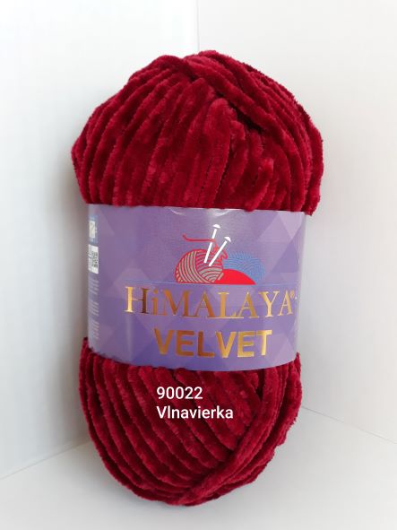 Himalaya Velvet 90022 bordová Himalaya Velvet 90022 bordová