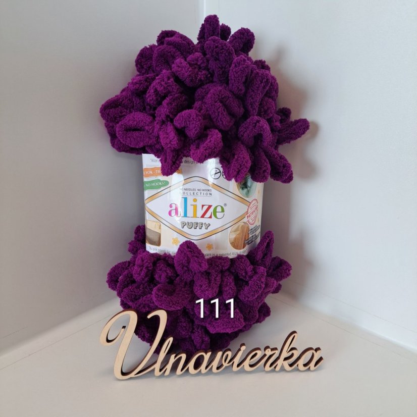 Alize Puffy fialová tmavá 111 Alize Puffy fialová tmavá 111