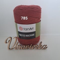 YarnArt Twisted Macrame 785 tehlová  5mm
