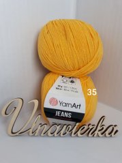 YarnArt Jeans 35 žlutá