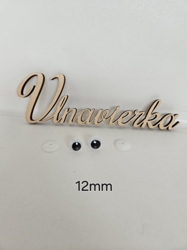 Bespečnostne pohyblivé oči 12mm