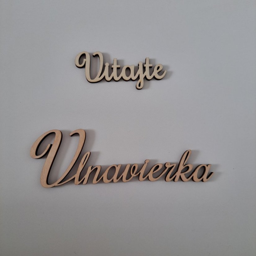 Drevené slovo "Vitajte" 9*3cm