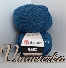 YarnArt Jeans 17 tmavši modrá
