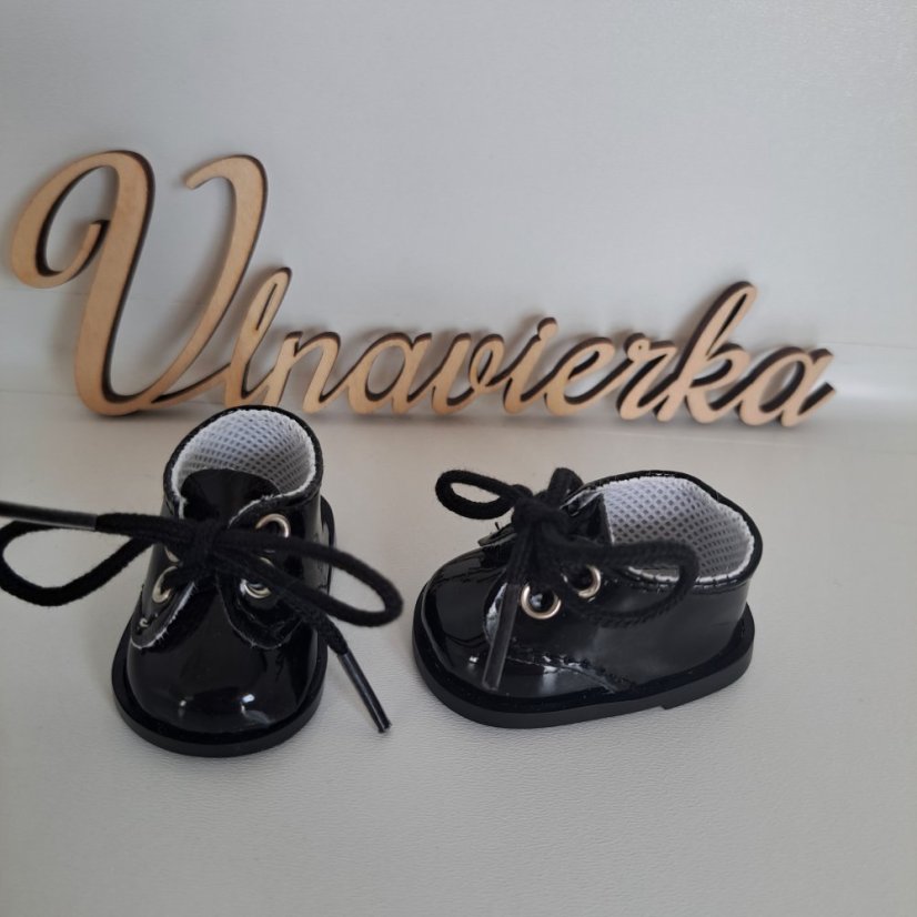 Boty pro panenku a zvířátka 5,5cm černá