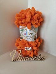 Alize puffy 766 oranžová