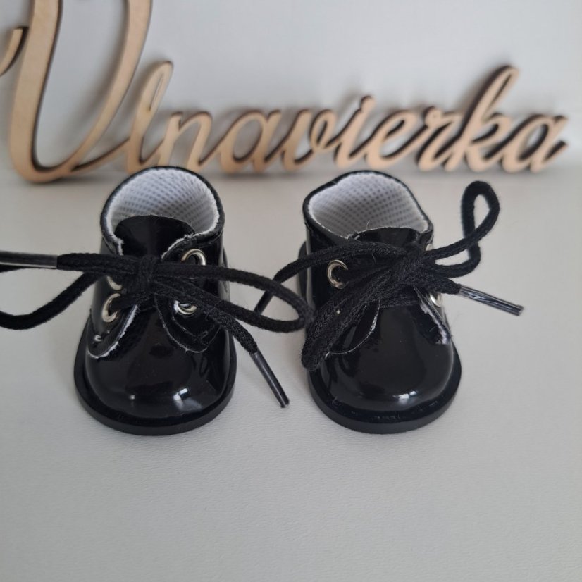 Boty pro panenku a zvířátka 5,5cm černá