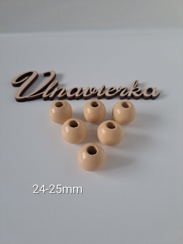 Drevené korálky 24-25mm