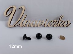 Čierne Oči s Pojistkou 12mm