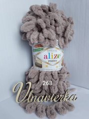 Alize Puffy 268 hnedá