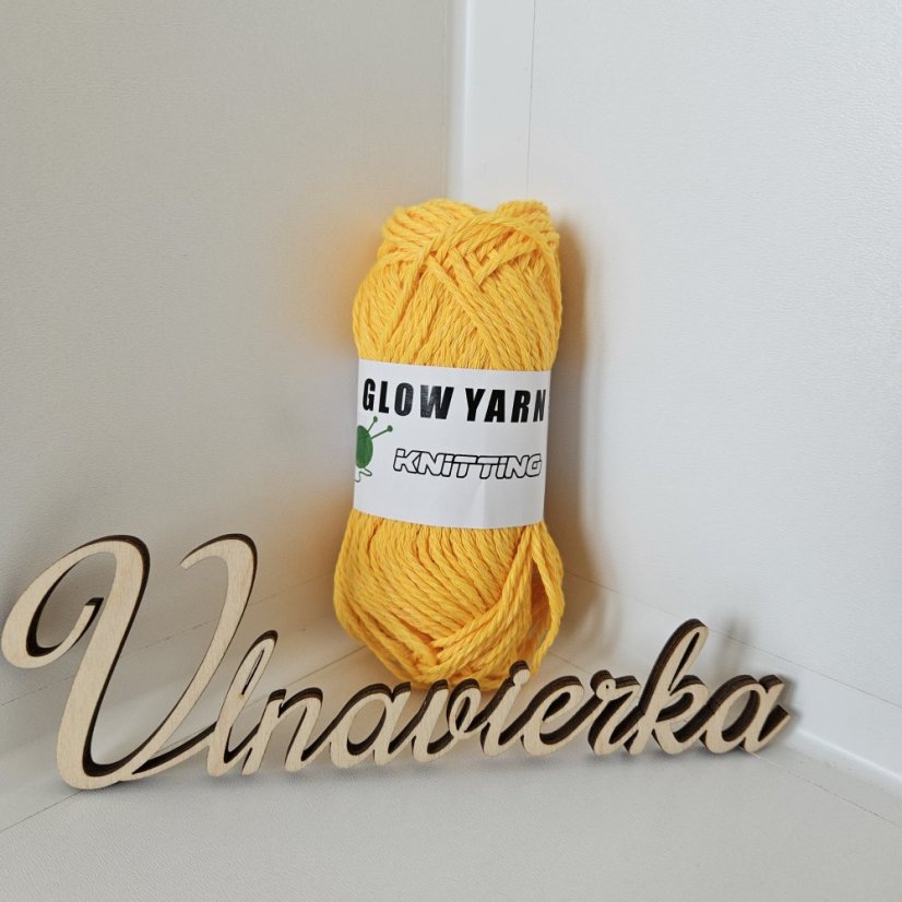 GLOW YARN příze svítící ve tmě GP542 oranžová