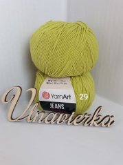 YarnArt Jeans 29 olivová zelená