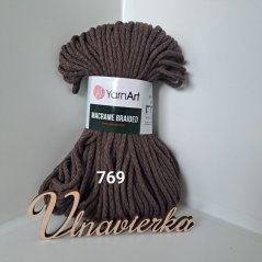 YarnArt Macrame Braided 769 tmavá hnedá