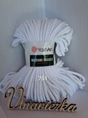 YarnArt Macrame Braided 751 biela