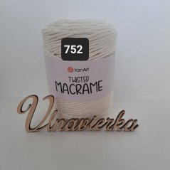 YarnArt Twisted Macrame 752 krémová 5mm