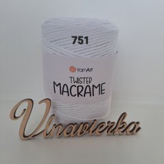 YarnArt Twisted Macrame 751 biela 5mm