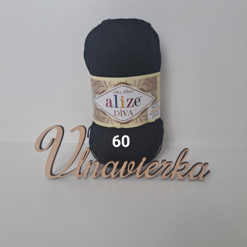 Alize Diva 60 černá Alize Diva 60 černá