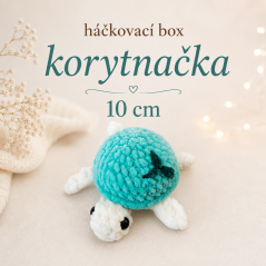 Box hačkovana želva 10 cm