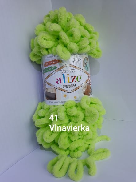 Alize Puffy 41 svetlá zelená