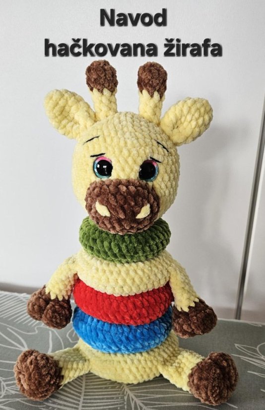 Navod hačkovana žirafa kužeľ 30 cm