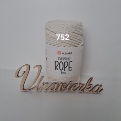 YarnArt Macrame Rope 752 smotanová 3mm