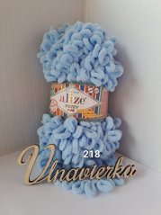 Alize Puffy Fine 218 modrá svetlá