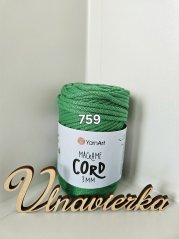 YarnArt Macrame Cord 3mm 759 zelená