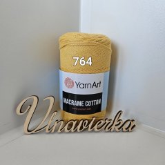 YarnArt Macrame Cotton 764 žltá 2mm