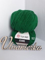 YarnArt Jeans 52 zelená