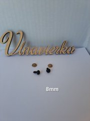 Černe Oči s Pojistkou 8mm