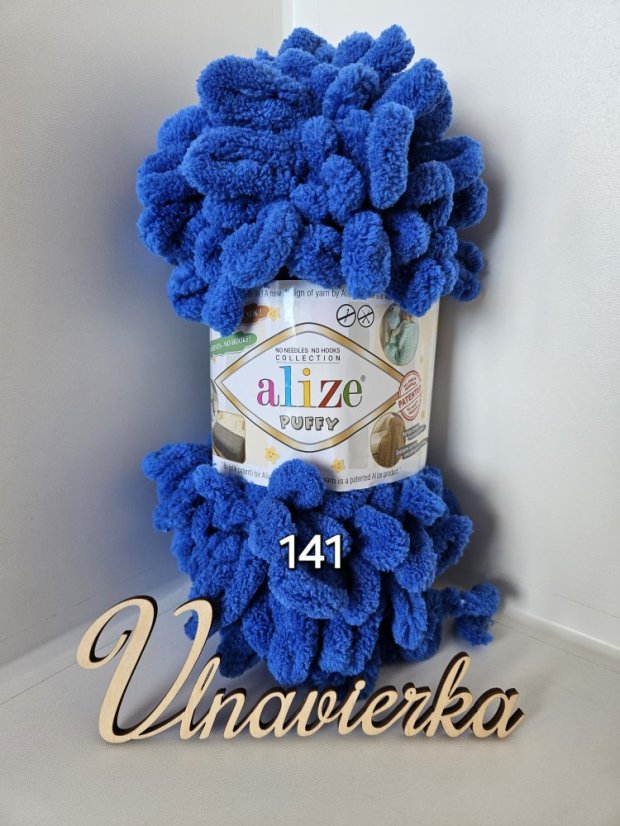 Alize puffy 141 modrá